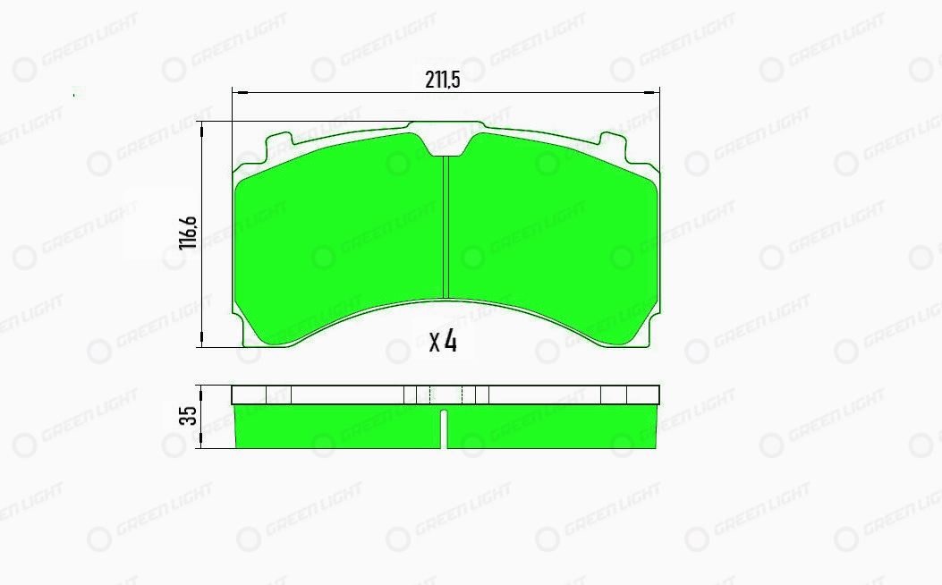Set placute frana,frana disc GLBP027HD AutomotiveAdriado