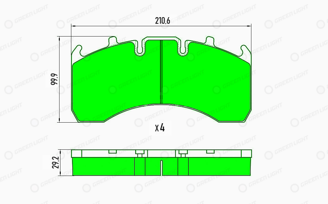 Set placute frana,frana disc GLBP029HD AutomotiveAdriado