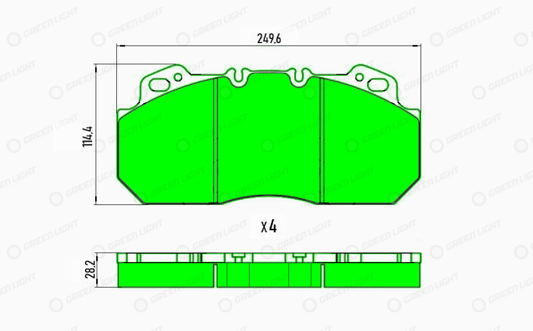 Set placute frana,frana disc GLBP031HD AutomotiveAdriado
