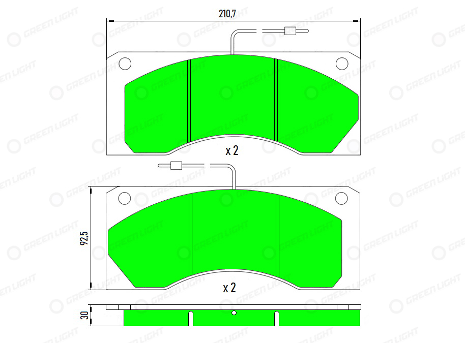 Set placute frana,frana disc GLBP032HD AutomotiveAdriado