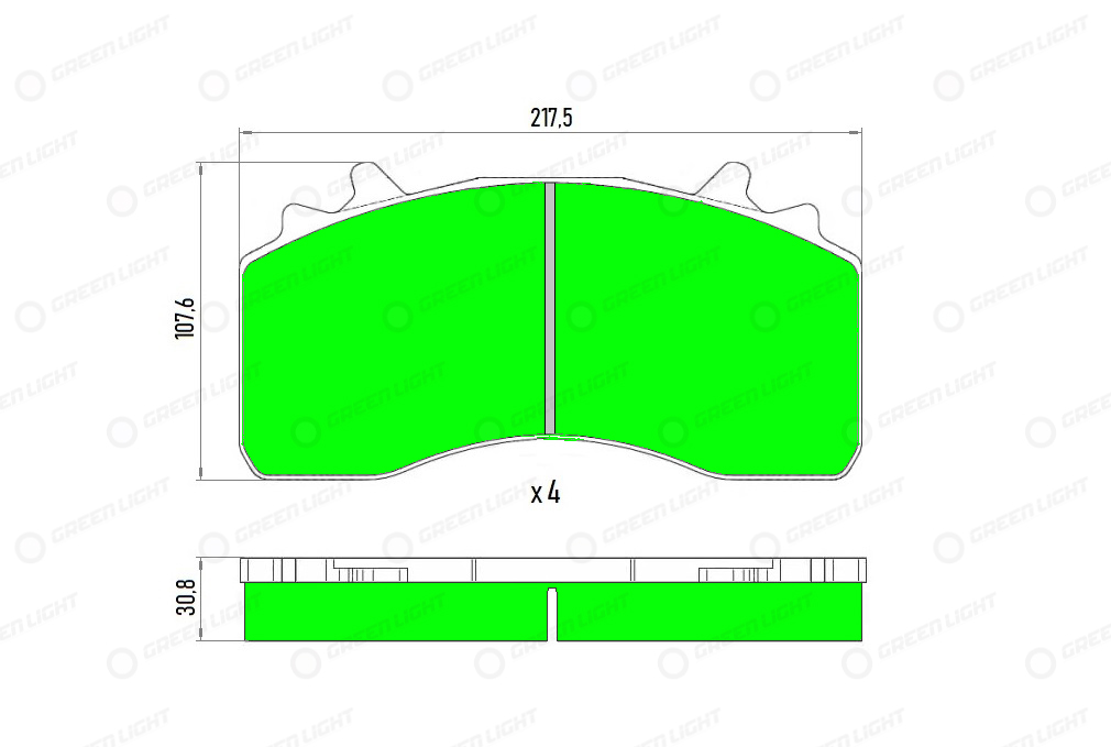 Set placute frana,frana disc GLBP033HD AutomotiveAdriado