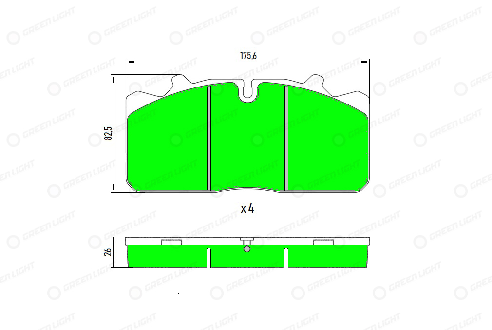Set placute frana,frana disc GLBP034HD AutomotiveAdriado