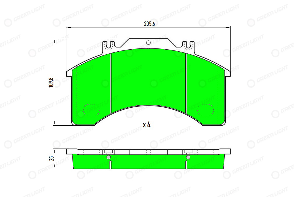 Set placute frana,frana disc GLBP035HD AutomotiveAdriado