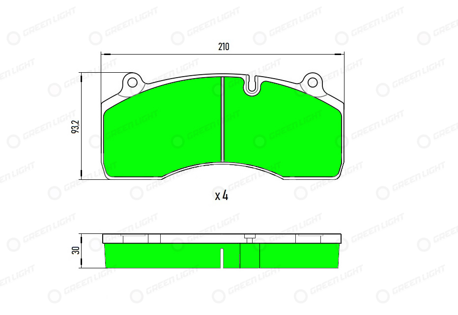 Set placute frana,frana disc GLBP036HD AutomotiveAdriado