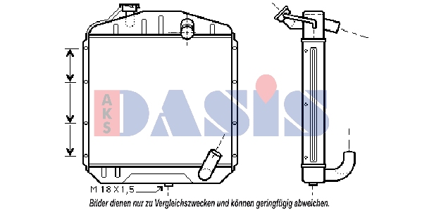 Radiator, racire motor 130009N AKS DASIS