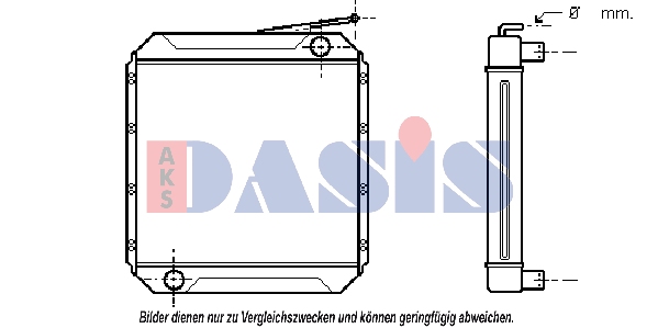 Radiator, racire motor 130330N AKS DASIS