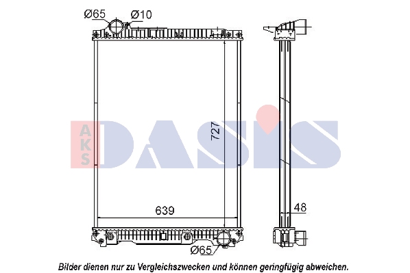 Radiator, racire motor 131060S AKS DASIS