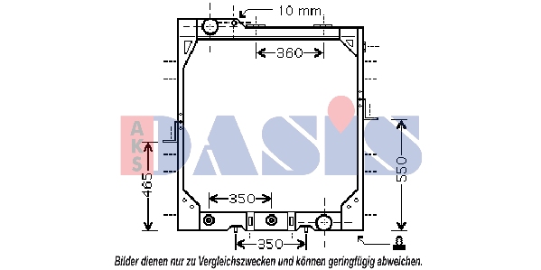 Radiator, racire motor 131450N AKS DASIS