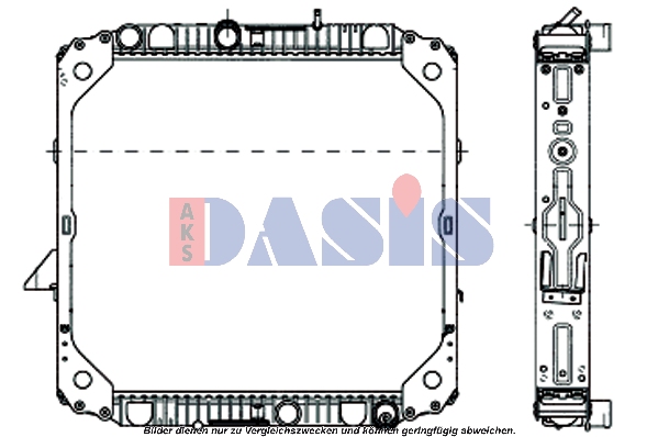 Radiator, racire motor 131810N AKS DASIS