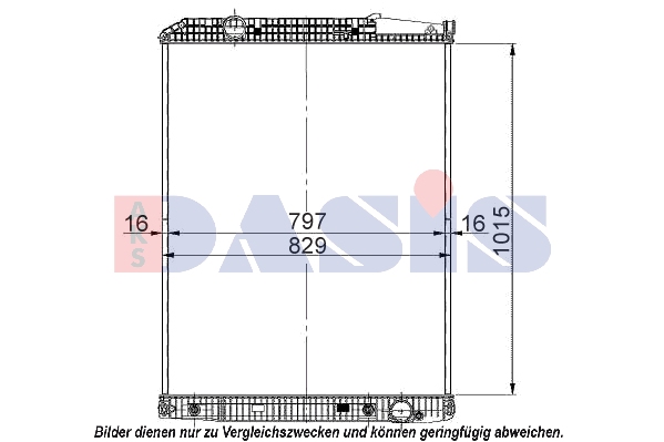 Radiator, racire motor 134300S AKS DASIS