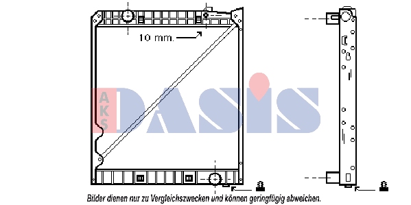 Radiator, racire motor 135090N AKS DASIS
