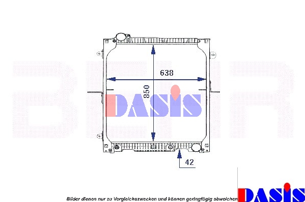 Radiator, racire motor 135280N AKS DASIS