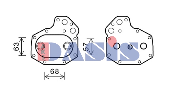 Radiator ulei, ulei motor 136015N AKS DASIS