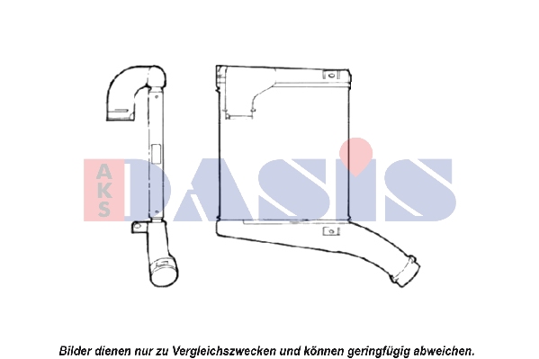 Intercooler, compresor 137160N AKS DASIS