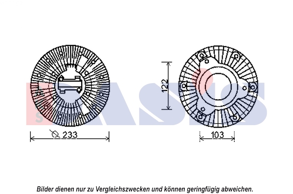 Cupla, ventilator radiator 138023N AKS DASIS