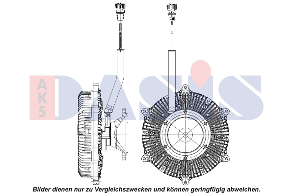 Cupla, ventilator radiator 138087N AKS DASIS