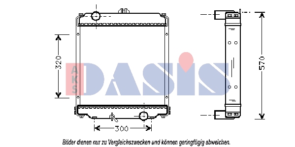 Radiator, racire motor 140021N AKS DASIS