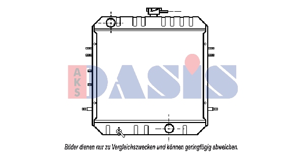Radiator, racire motor 141130N AKS DASIS