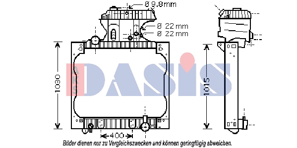 Radiator, racire motor 260015N AKS DASIS