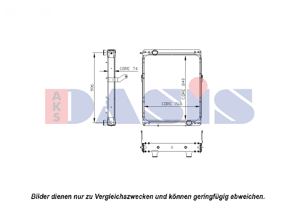 Radiator, racire motor 260018N AKS DASIS
