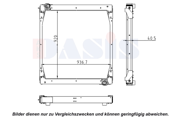Radiator, racire motor 260021N AKS DASIS