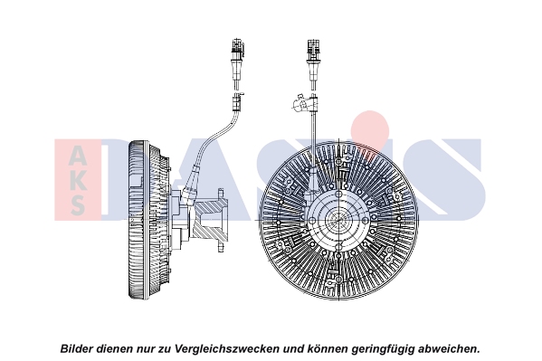 Cupla, ventilator radiator 268064N AKS DASIS