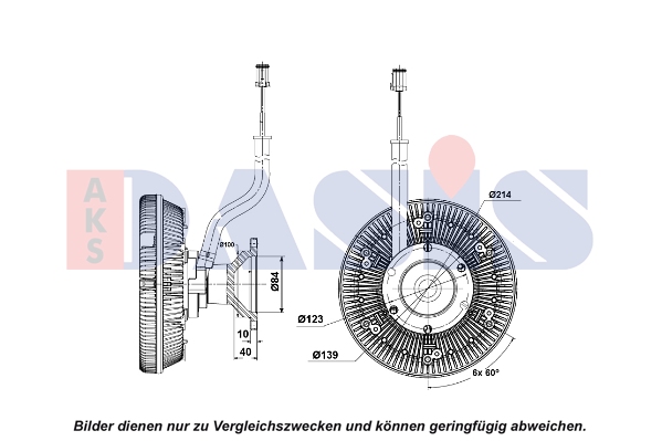 Cupla, ventilator radiator 278025N AKS DASIS