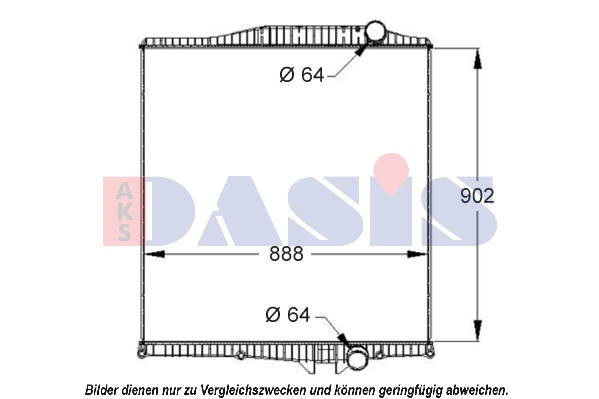 Radiator, racire motor 280005S AKS DASIS