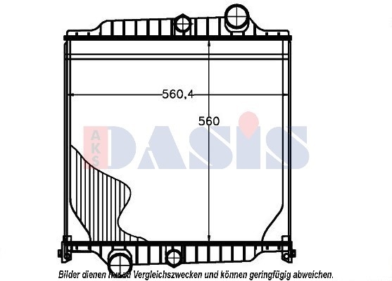 Radiator, racire motor 280016N AKS DASIS