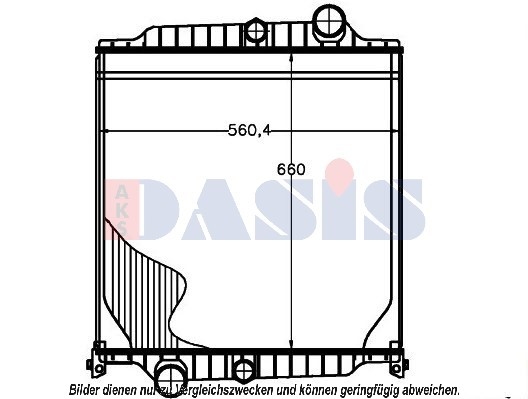 Radiator, racire motor 280017N AKS DASIS