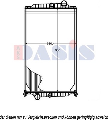 Radiator, racire motor 280019N AKS DASIS