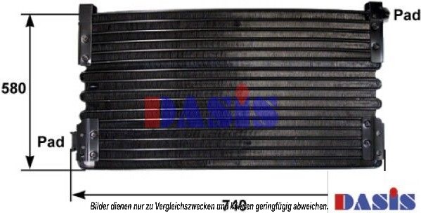 Condensator, climatizare 282000N AKS DASIS