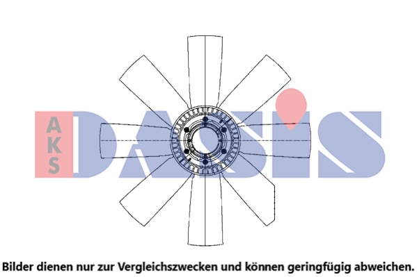 Ventilator, radiator 288019N AKS DASIS