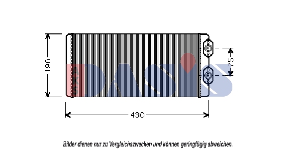 Schimbator caldura, incalzire habitaclu 289030N AKS DASIS