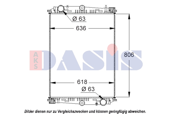 Radiator, racire motor 290006S AKS DASIS