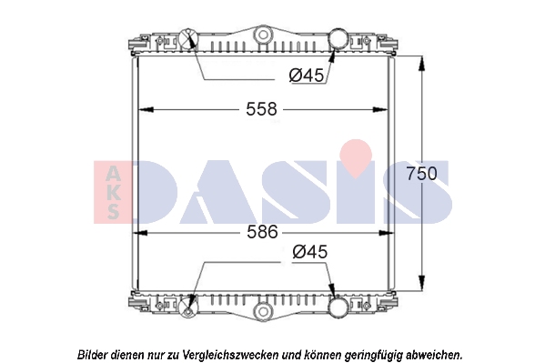 Radiator, racire motor 290014S AKS DASIS