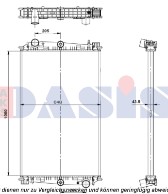 Radiator, racire motor 290016S AKS DASIS