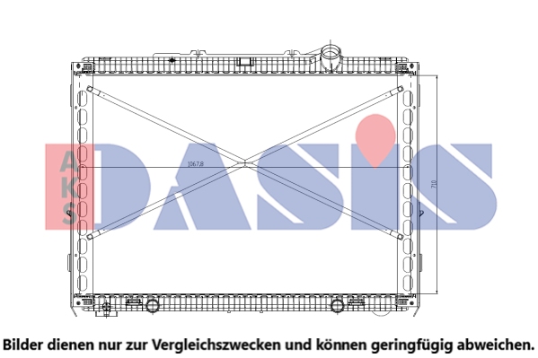 Radiator, racire motor 290019N AKS DASIS