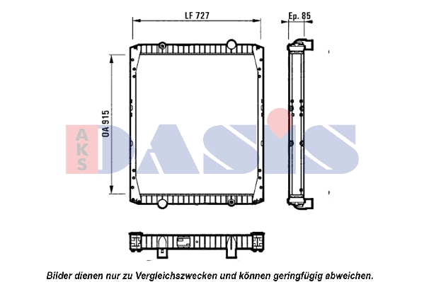 Radiator, racire motor 390011N AKS DASIS