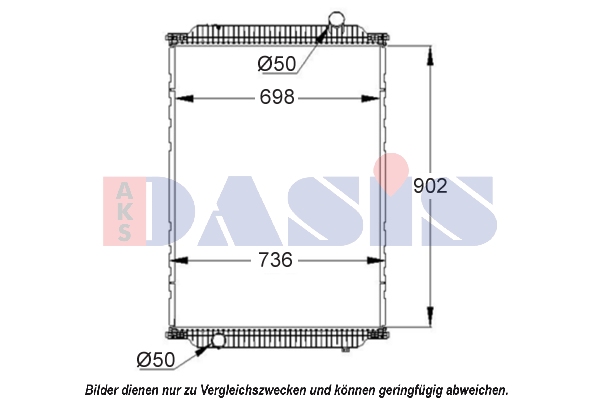 Radiator, racire motor 390014S AKS DASIS
