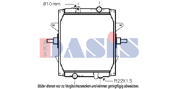Radiator, racire motor 390016N AKS DASIS