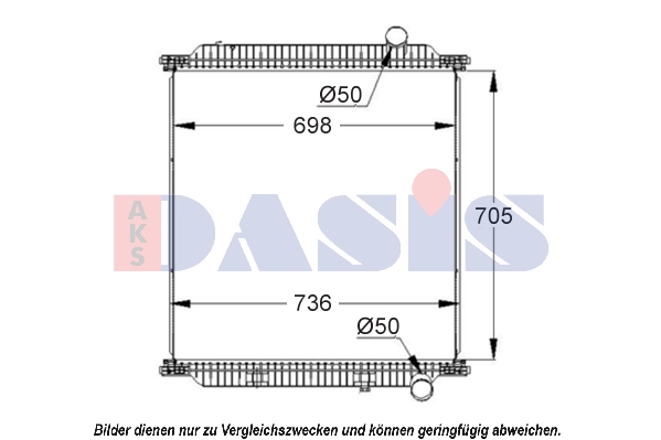 Radiator, racire motor 390035S AKS DASIS