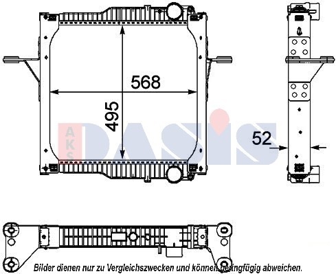 Radiator, racire motor 390042N AKS DASIS