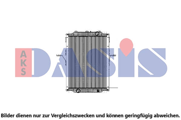 Radiator, racire motor 390048N AKS DASIS