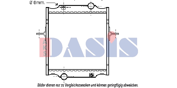 Radiator, racire motor 390260N AKS DASIS
