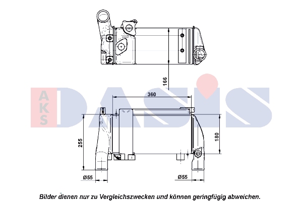 Radiator, retarder 396010N AKS DASIS