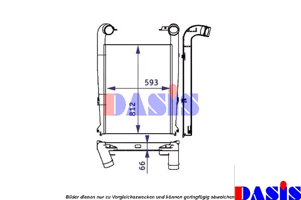 Intercooler, compresor 397013N AKS DASIS