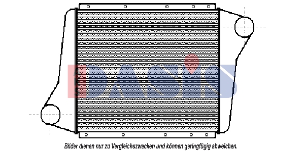 Intercooler, compresor 397020N AKS DASIS