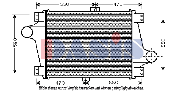 Intercooler, compresor 397050N AKS DASIS
