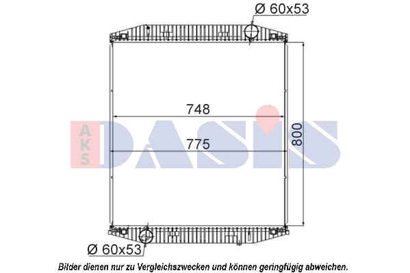 Radiator, racire motor 400010S AKS DASIS